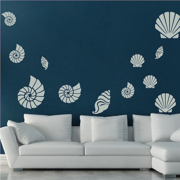 Seashell Wall Art Decals. Zoom