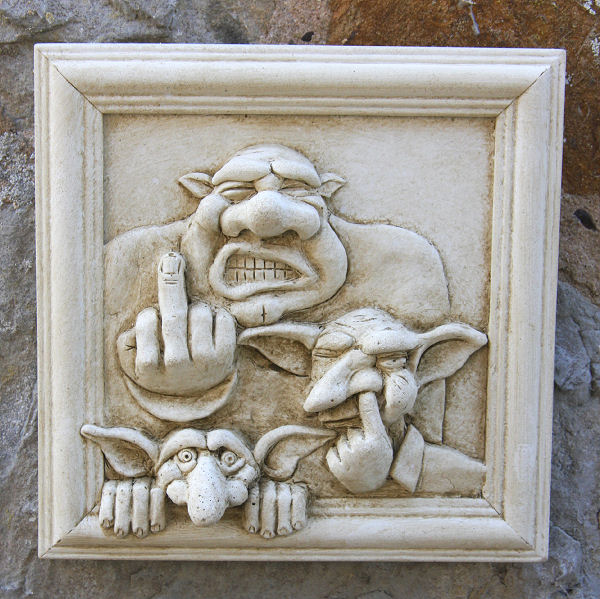 Garden Wall Plaques : Mythical Creatures & Fairy Wall Plaques : Goblin  Family Wall Plaque