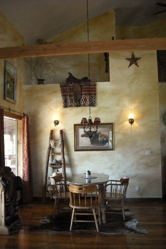 rustic western wall color ideas | Western Saddles: Western Home Decorating  Ideas