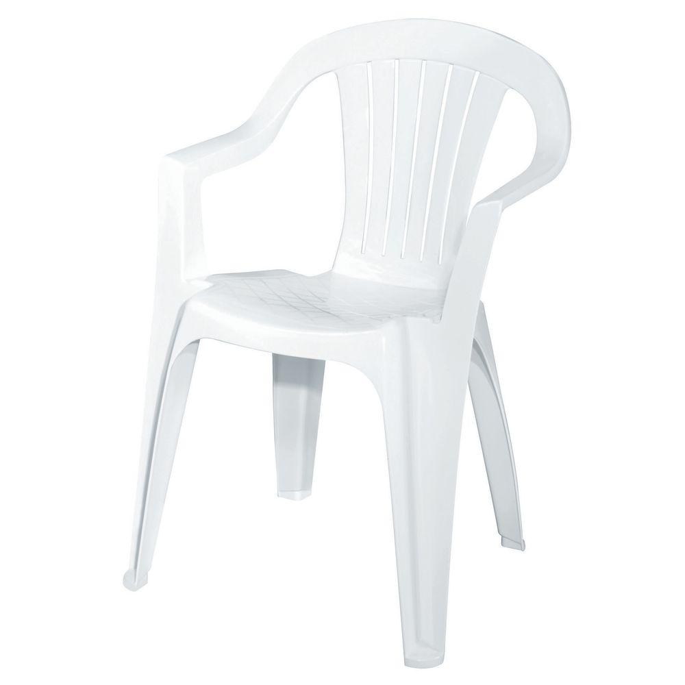 Store SKU #288099. White Patio Low Back Chair