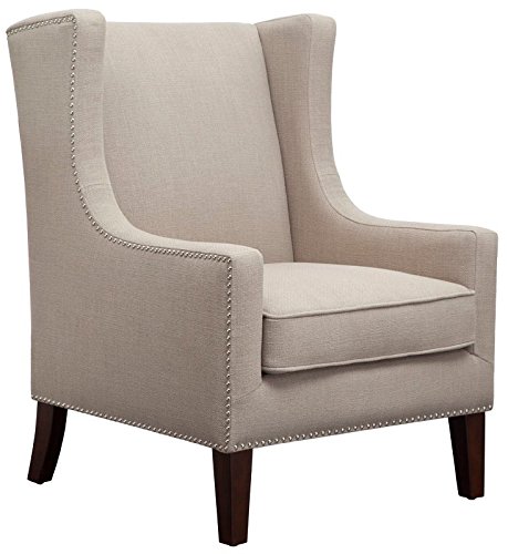 Barton Lindy Linen Upholstered Wingback Armchair