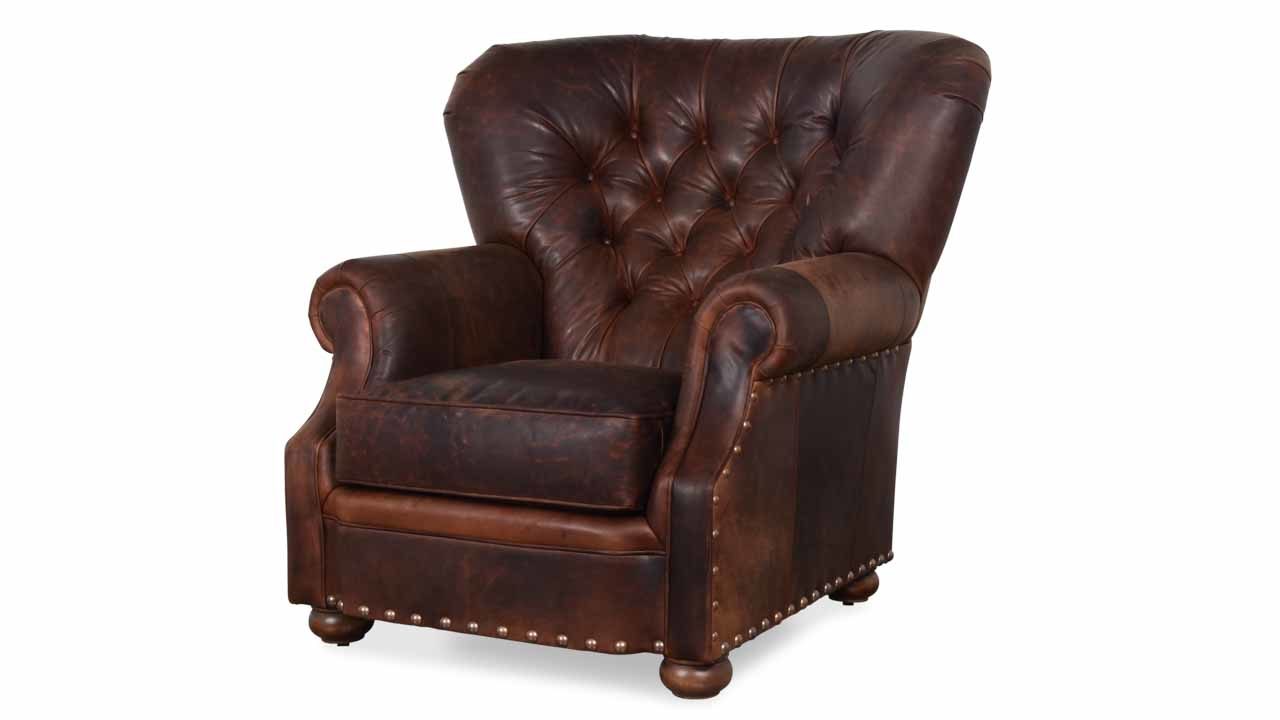 Winston Leather Wingback Chair