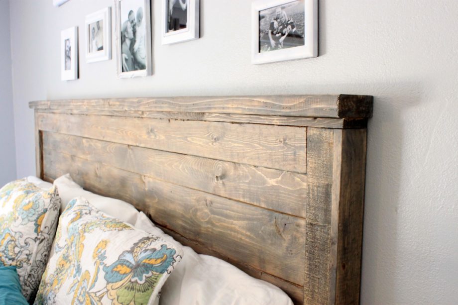 Simplicity and the beauty of soild wood come together in this headboard to  transform a room. This project can be completed in just a few hours.