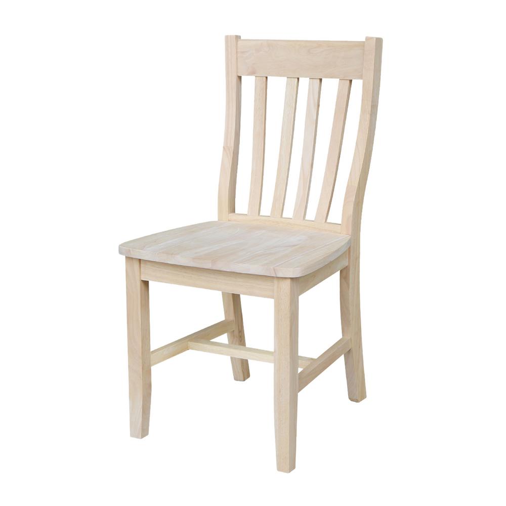 International Concepts Unfinished Wood Dining Chair (Set of 2)