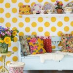 Decorate your home interior with polka dots