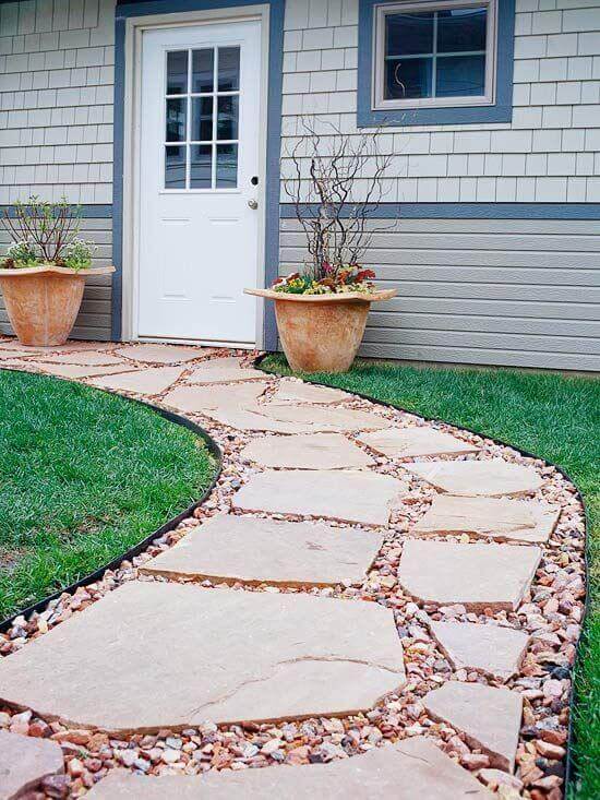 House walkway and patio ideas illustrated with pictures