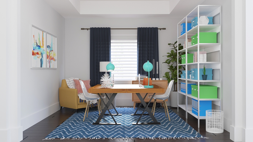 Work from home with these good colors for the home office