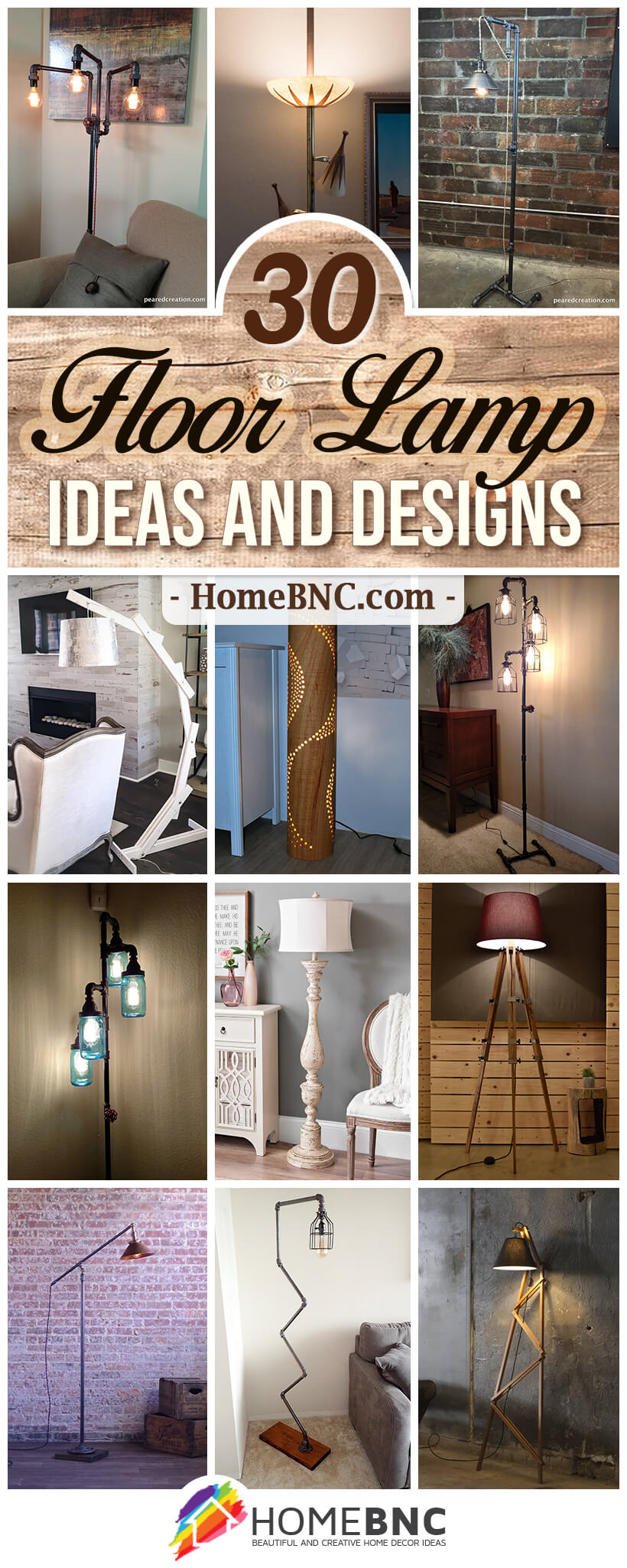 Floor lamp with table – countless options for your home