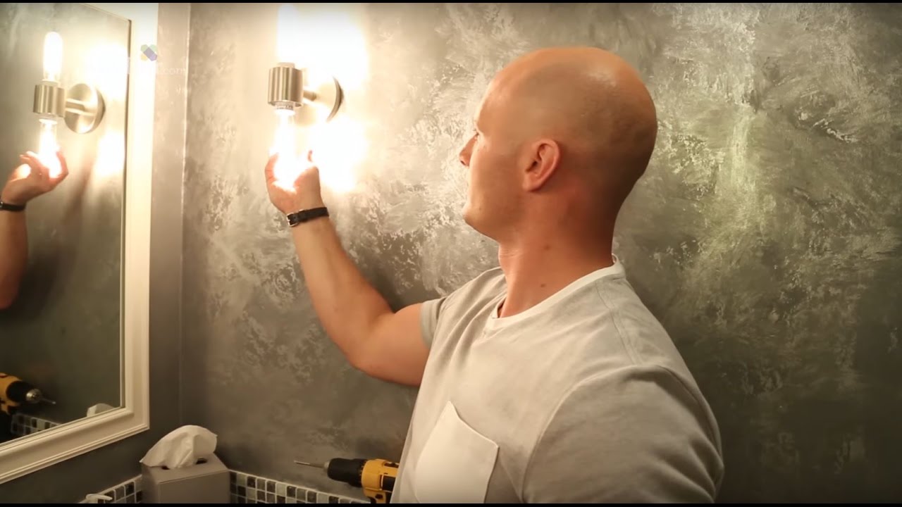 Replacing bathroom wall lamps