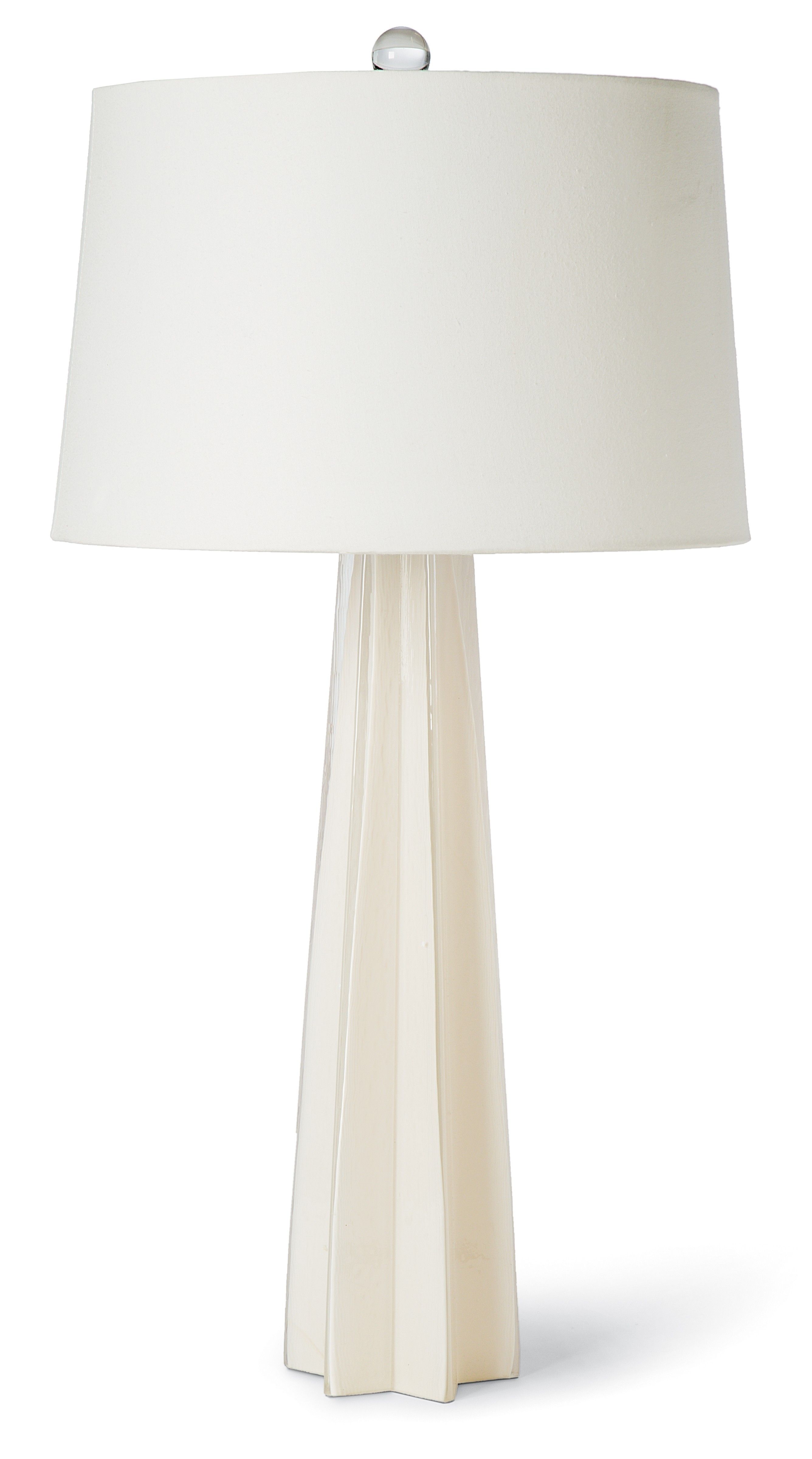 White table lamp that fits all room interiors