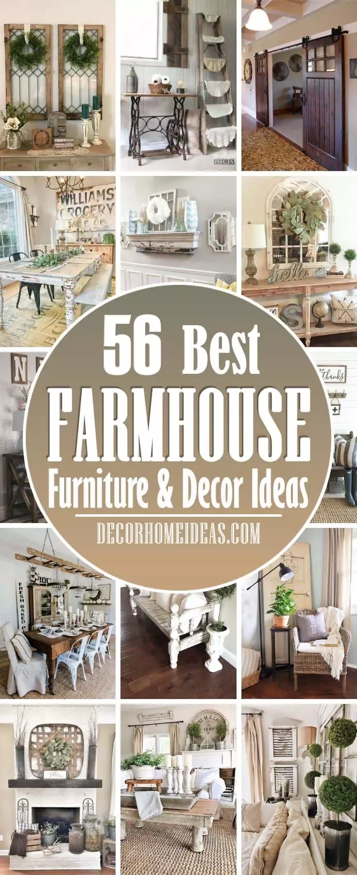 55 Stunning Farmhouse Furniture and Decor Ideas For Ultimate Rustic Feel