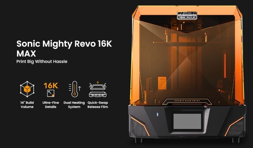 Phrozen Launches the Sonic Mighty Revo 16K MAX for Large-Format Resin 3D Printing