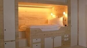 Childrens beds with storage space and box