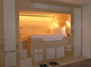 Childrens beds with storage space and box