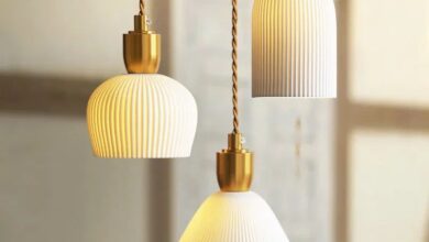 small lamps in the kitchen