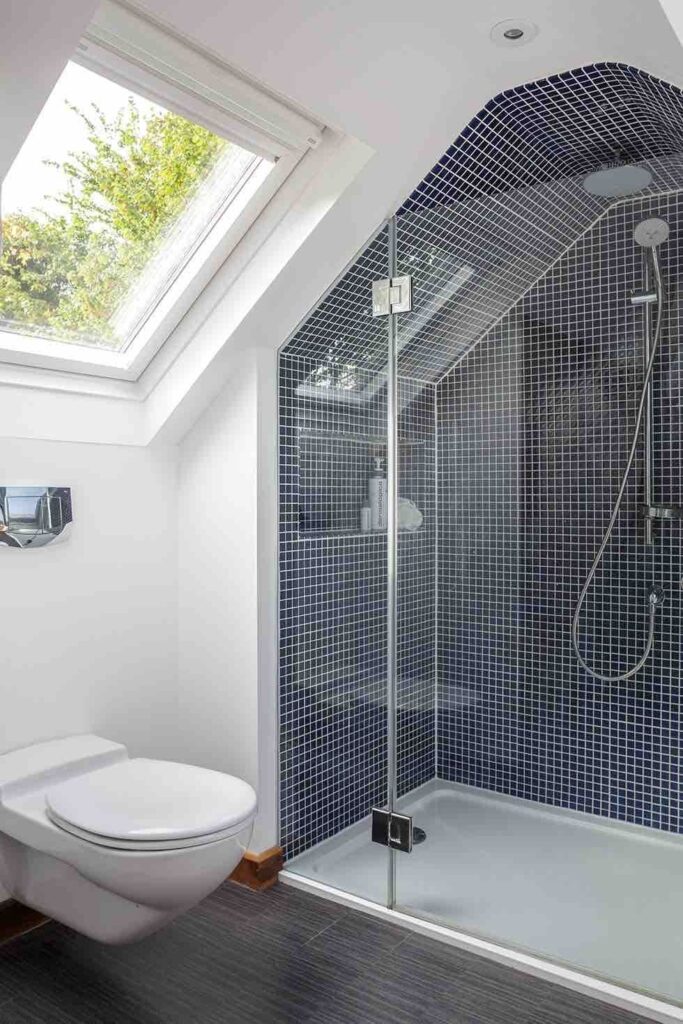 Bathrooms pitched roof decor