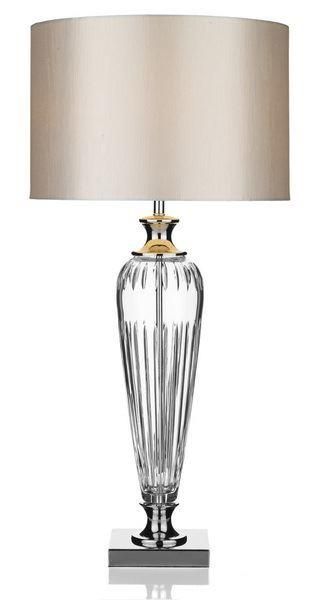 Silver table lamp for a touch of elegance