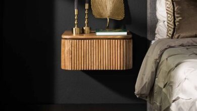Solid wood bedside tables