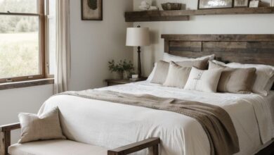 Country style bedroom ideas