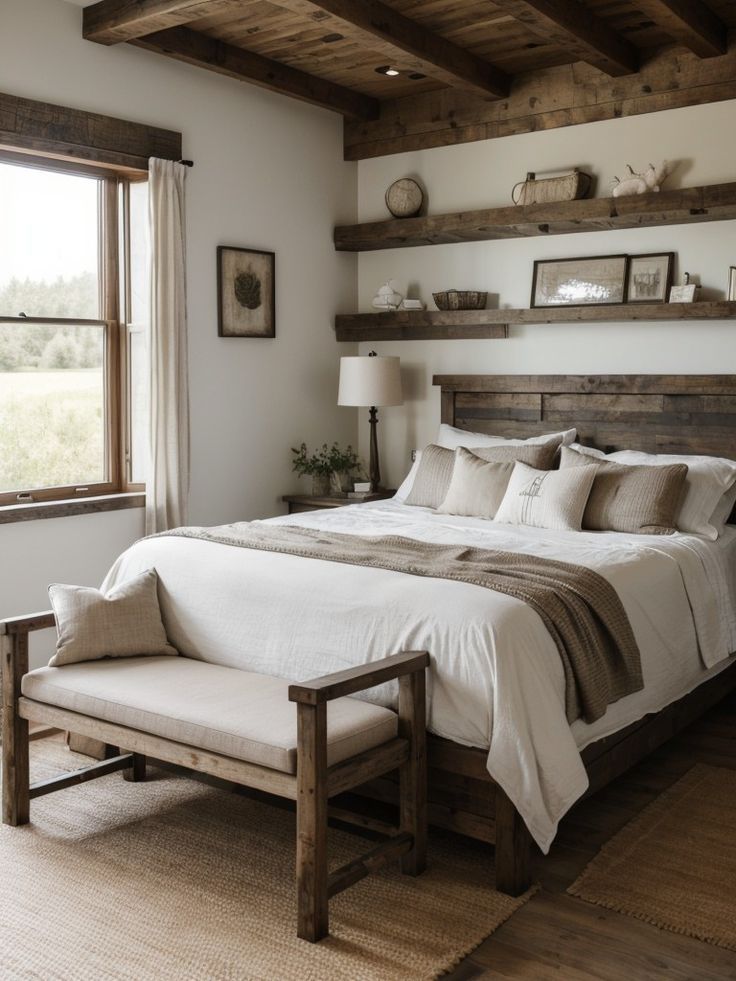 Country style bedroom ideas