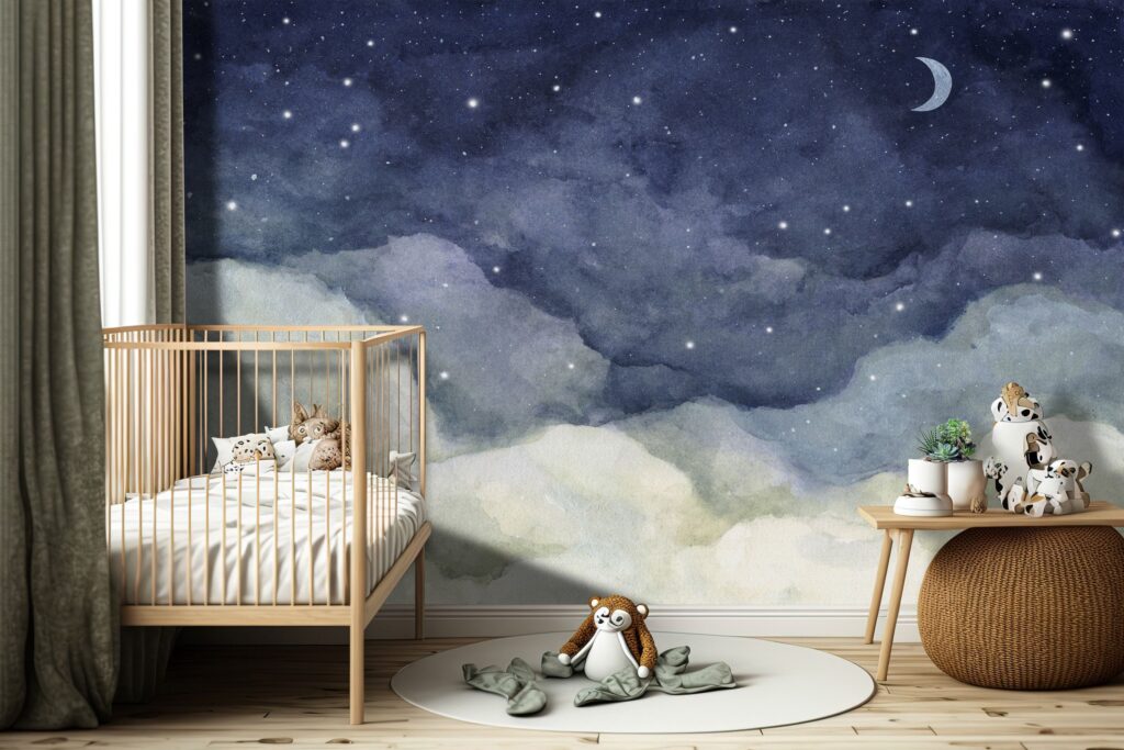 Nursery wallpaper your little ones