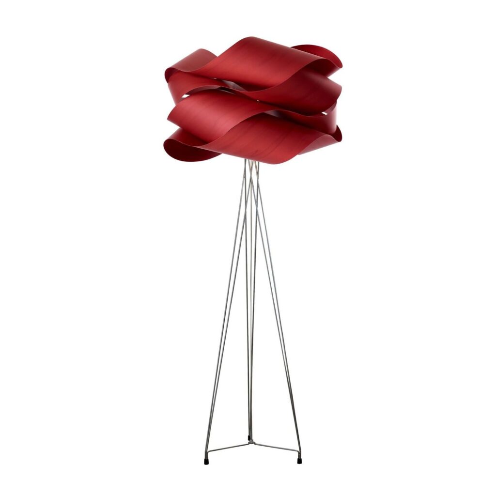 red floor lamp ideas