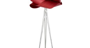 red floor lamp ideas