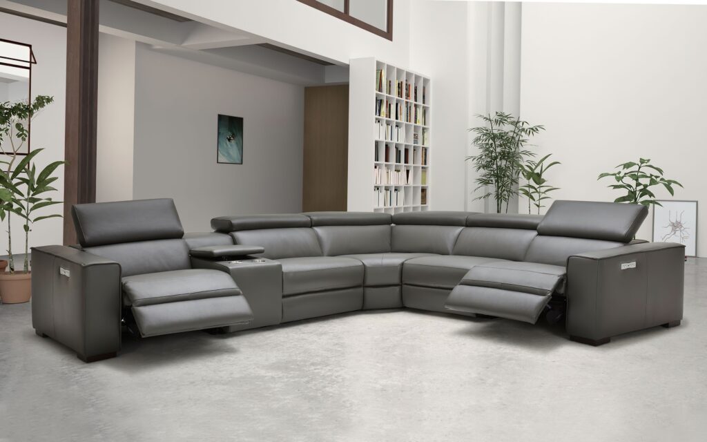 Leather Sectional Sofa With Recliner