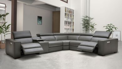 Leather Sectional Sofa With Recliner