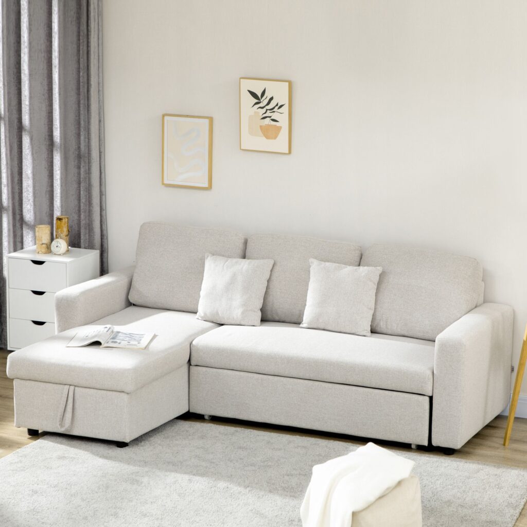 Sectional Couch With Bed