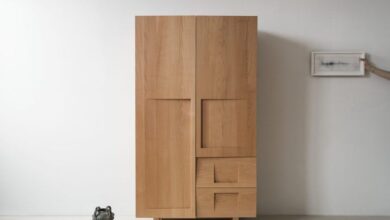 Wardrobes made of beech