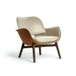 Grey Leather Armchair