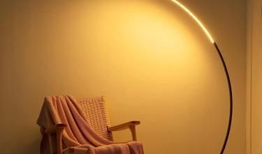 3 bright floor lamps