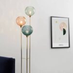 3 bright floor lamps