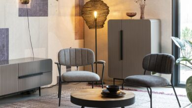 3 bright floor lamps