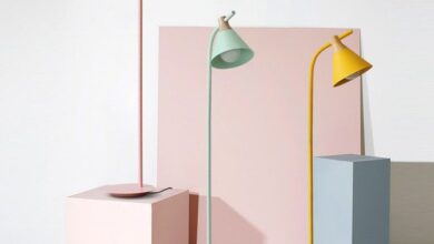 3 bright floor lamps