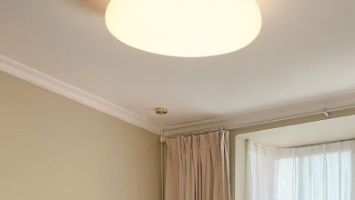A 3 bright white ceiling lamp