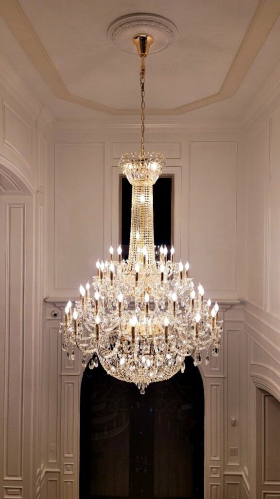 a chandelier