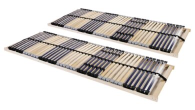 Adjustable slatted frames