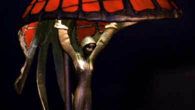 art deco lamps