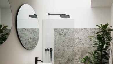 Bathrooms pitched roof decor