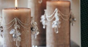 beaded candles