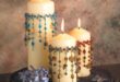 beaded candles