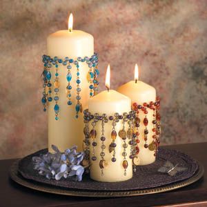 Beaded Candles that Add Elegance to Any Room