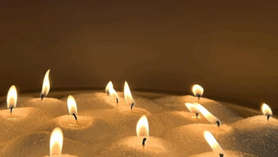 beaded candles