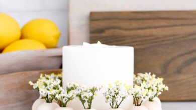beaded candles