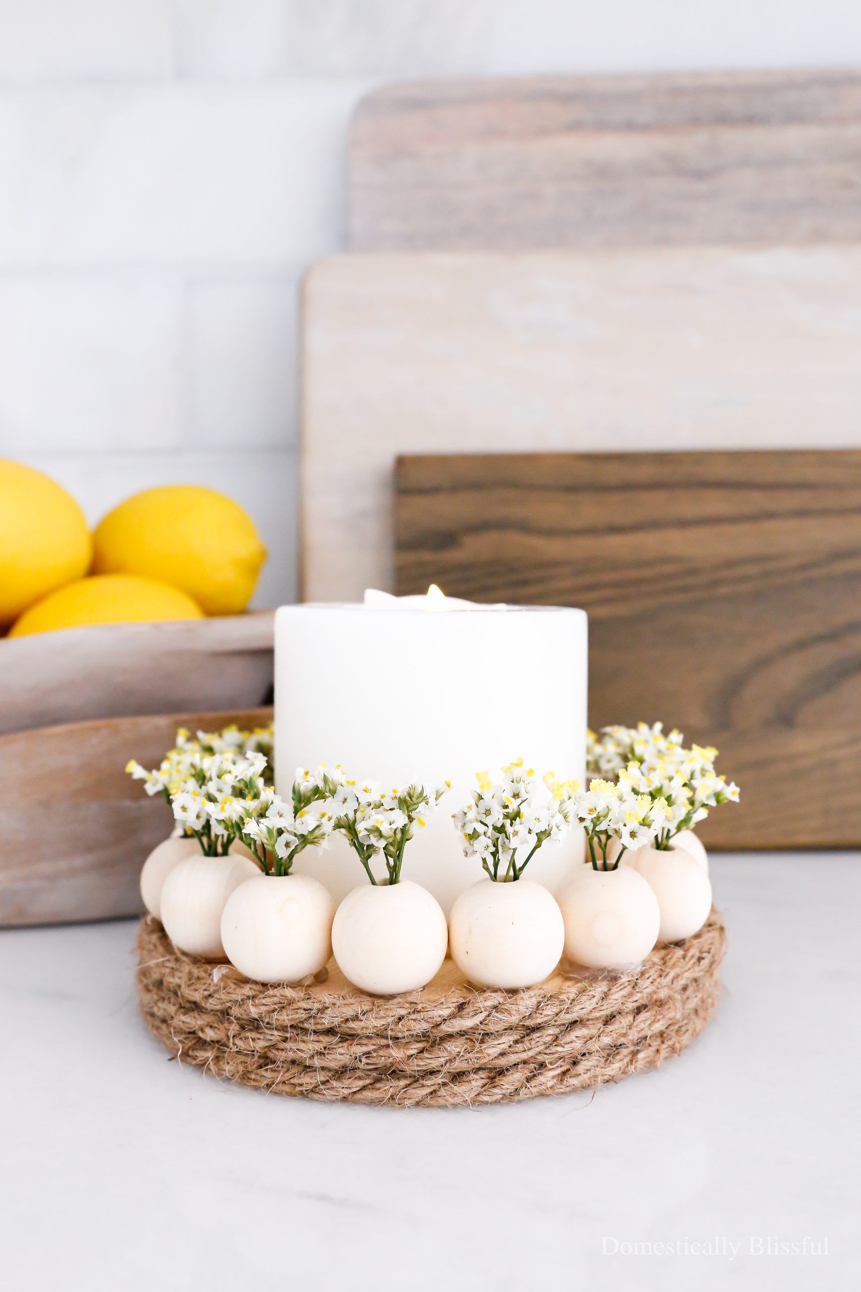 Beaded candles adding elegance to your home