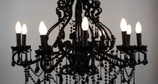 beautiful black chandelier