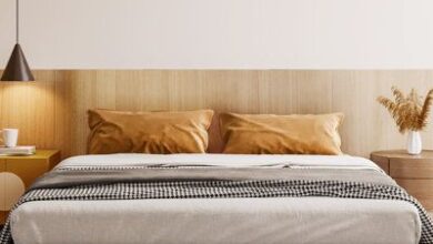 Bed frames made of acacia