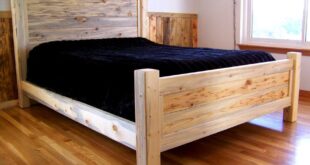 Bed frames made of pine